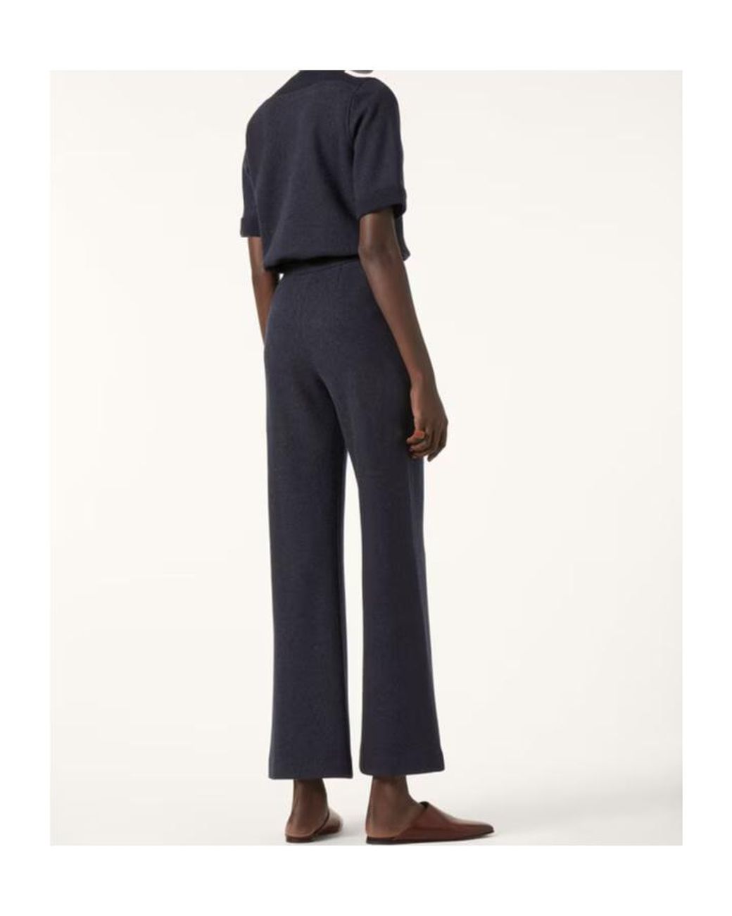 Loro Piana Blue Flared Trousers