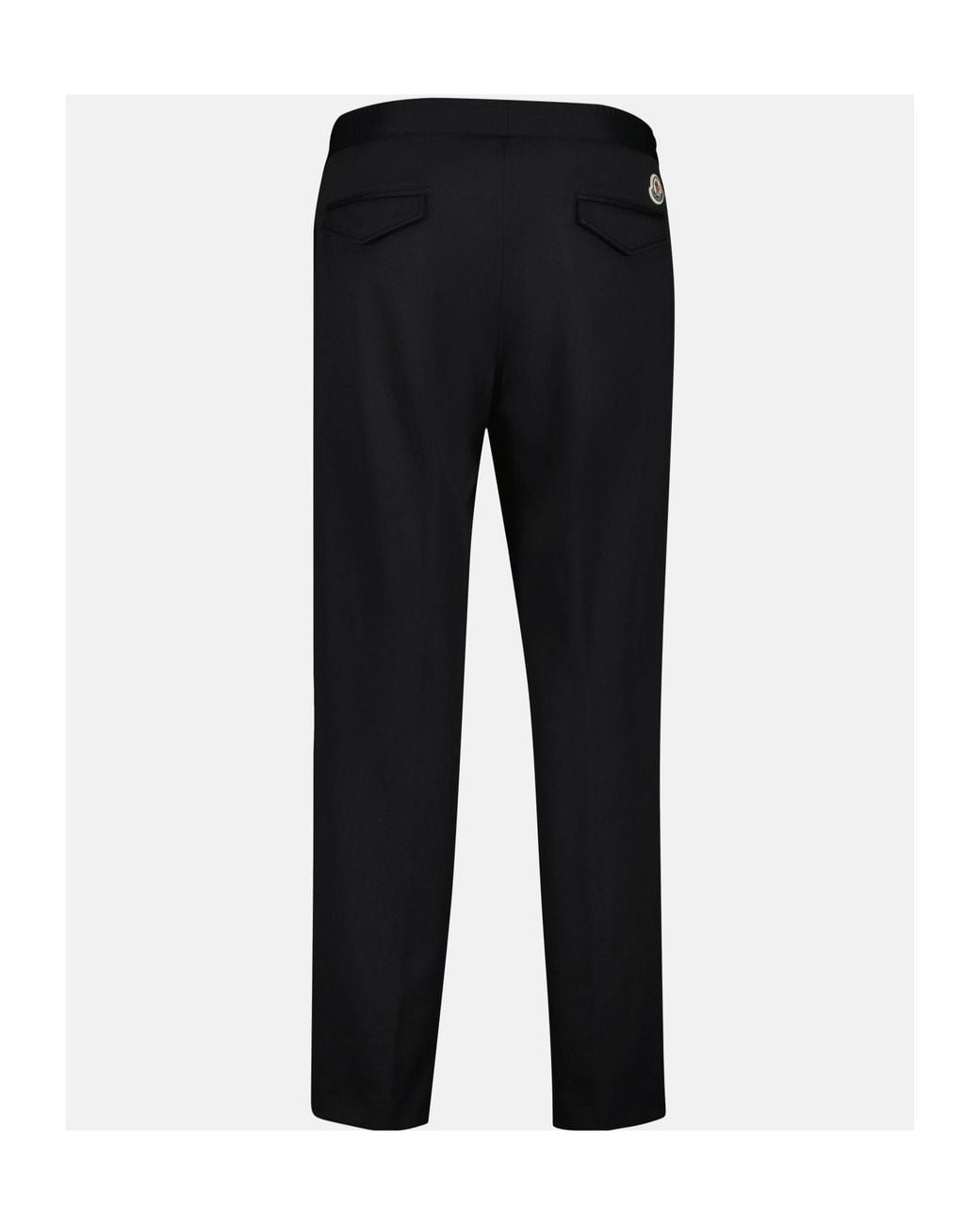 Moncler Black Logo Patch Drawstring Track Pants for men
