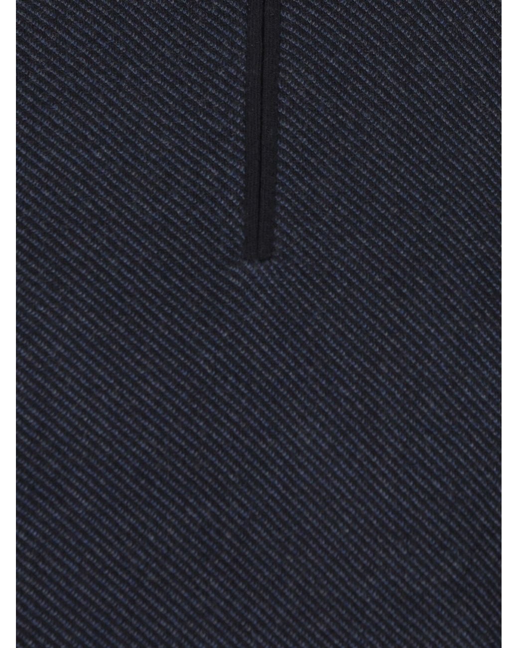 Loro Piana Blue Roadster Half-Zipped Sweater for men