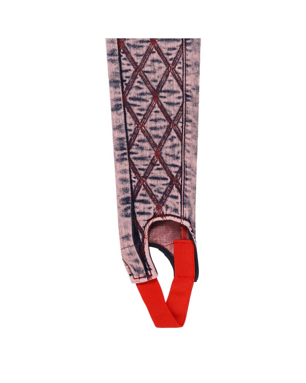 DIESEL Red D-Duc Quilted Stirrup Skinny Jeans