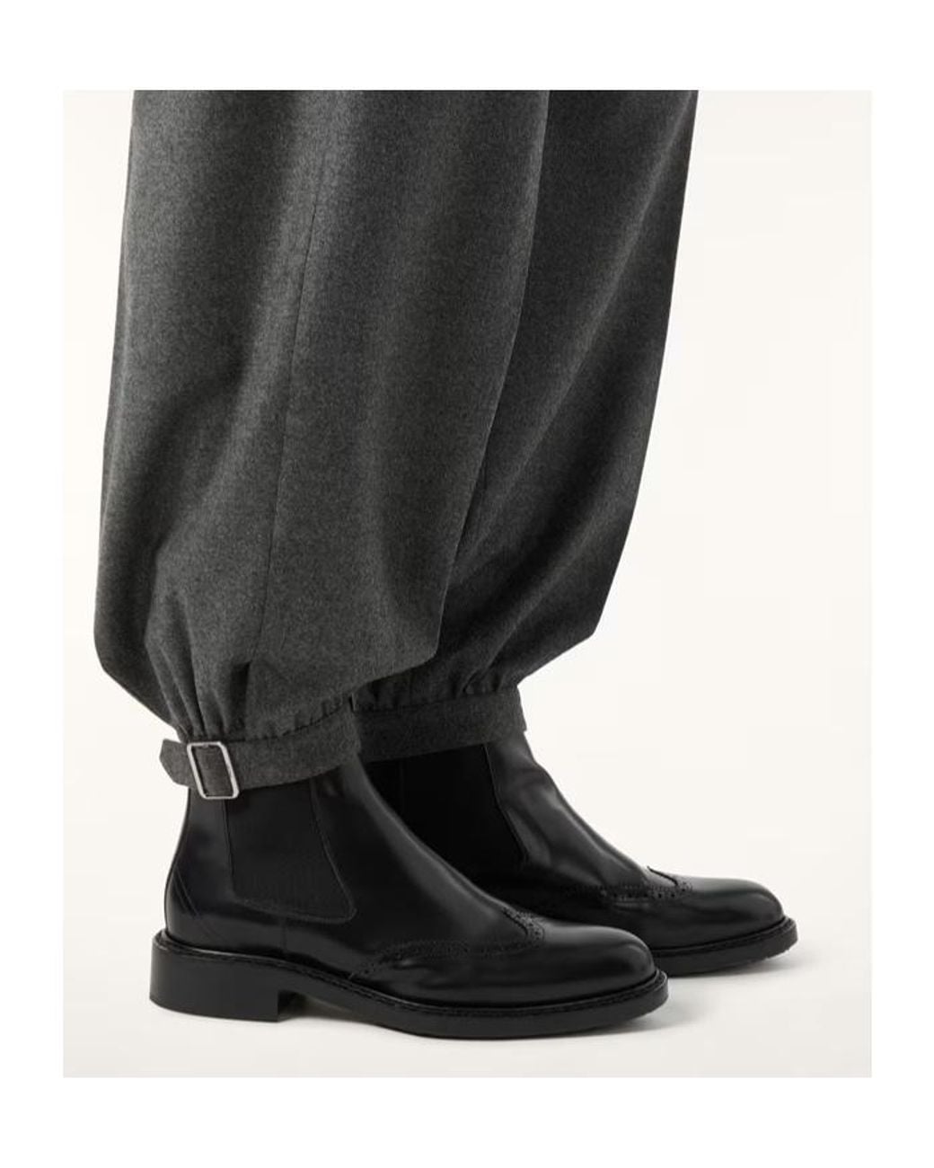 Loro Piana Black Oliver Walk Chelsea Boot for men