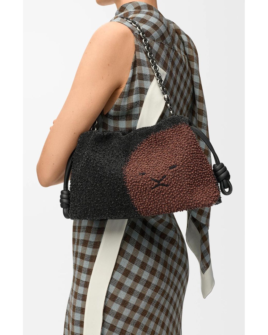 Loewe Black Beaded Shoulder Bag