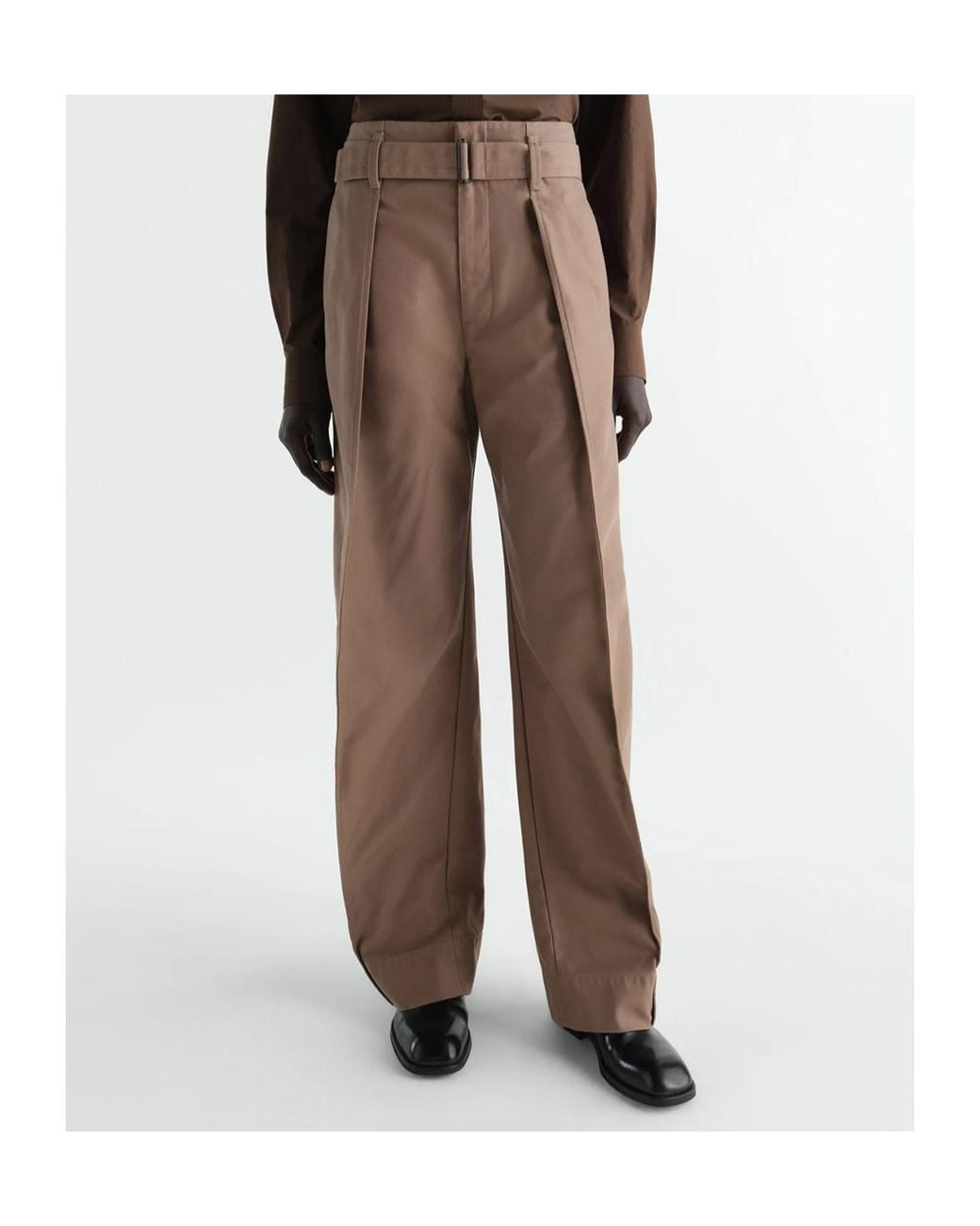 Lemaire Brown Rounded Pants