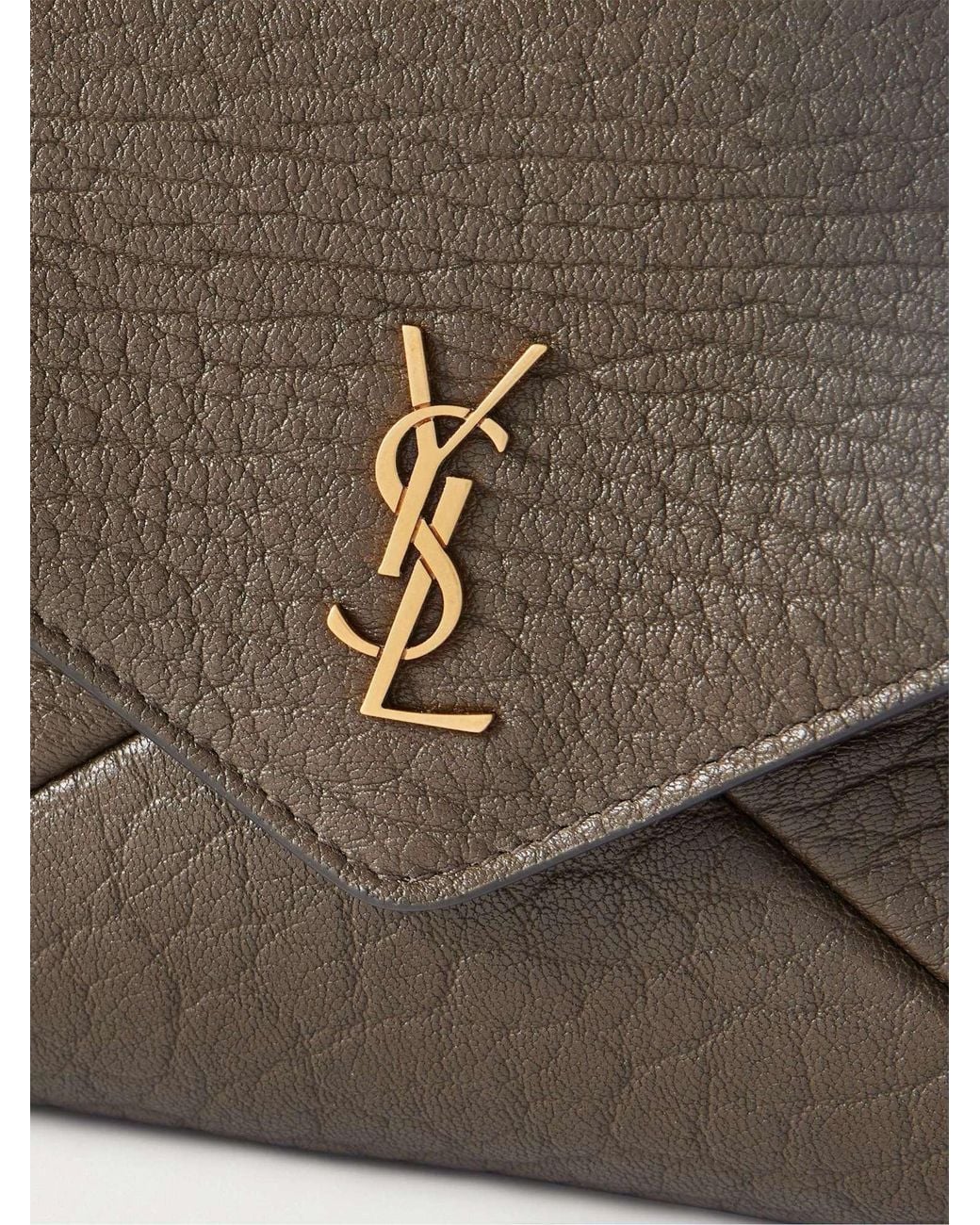 Saint Laurent Brown Cassandre Shoulder Bag