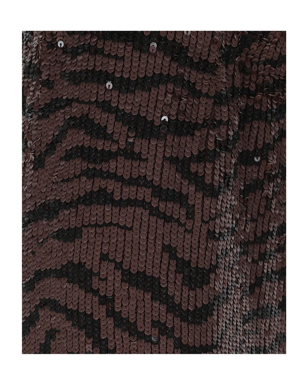 P.A.R.O.S.H. Black P.A.R.O..H. Sequined Pattern Mini Skirt