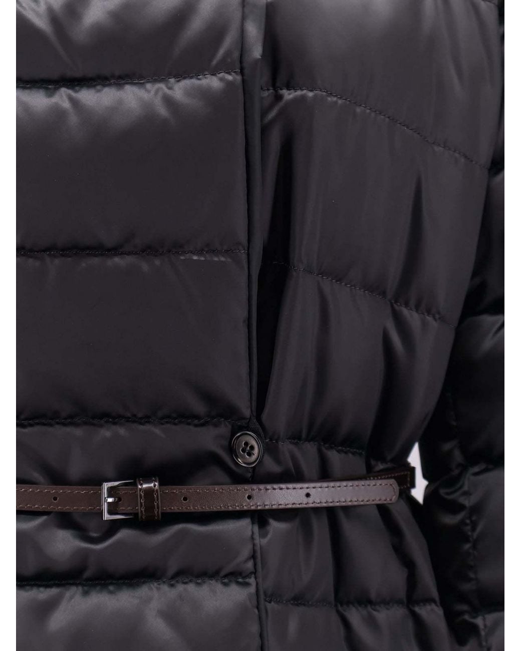 Max Mara Black The Cube Novef Quilted Coat