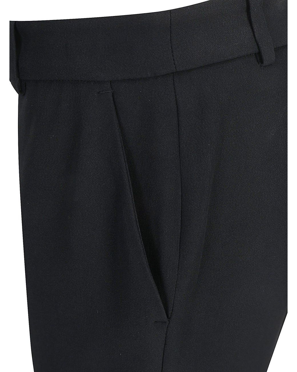 McQueen Black Tailored Flared Pants