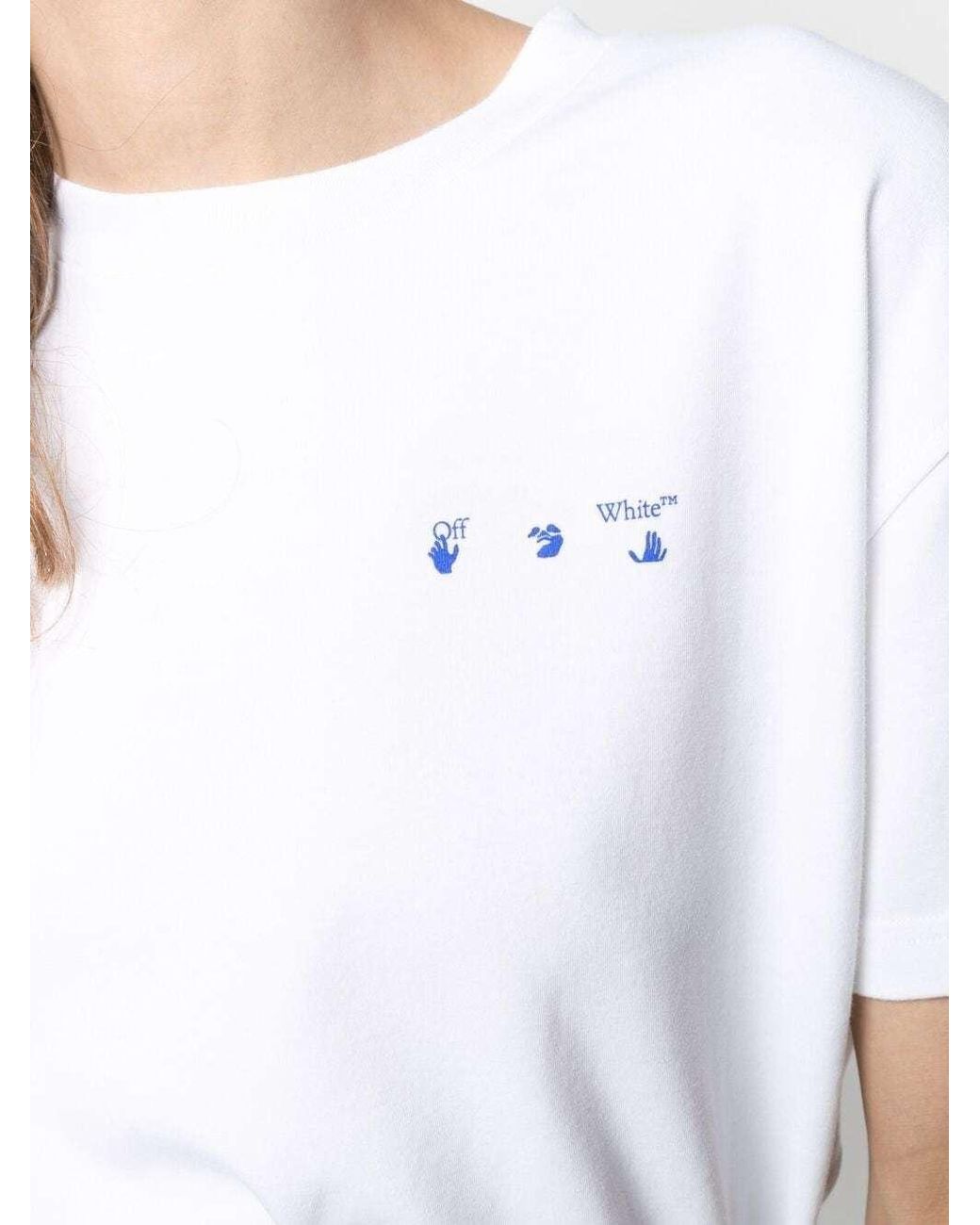 Off-White c/o Virgil Abloh White Floral Arrows T-Shirt