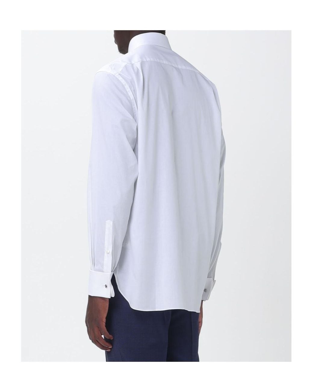 Zegna Blue Long-Sleeved Shirt for men
