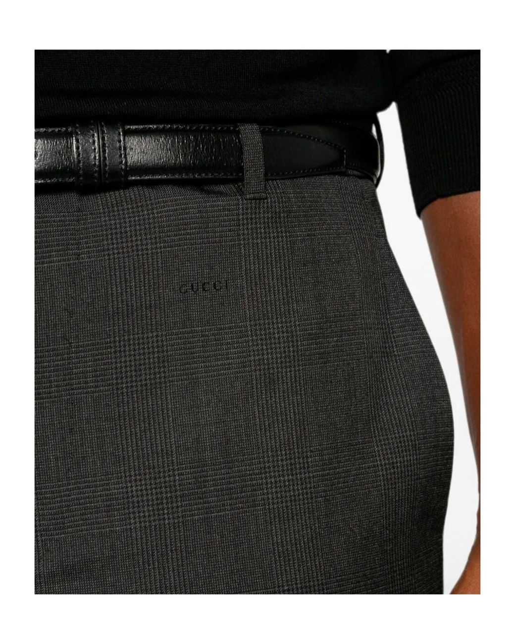 Gucci Black Casual Pants With Belt Loops for men