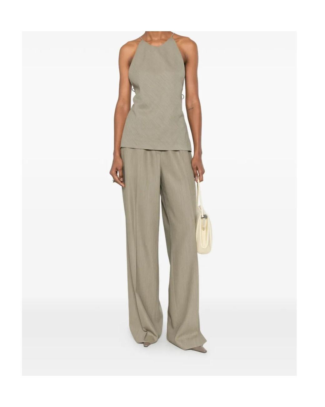 Calvin Klein Gray Casual Pants With Belt Loops