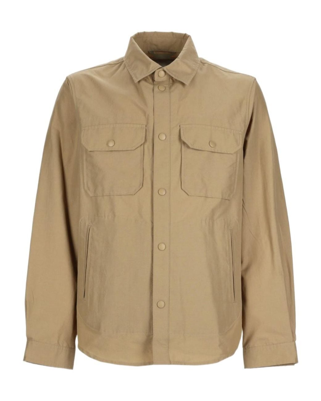 Woolrich Natural Utility Overshirt for men