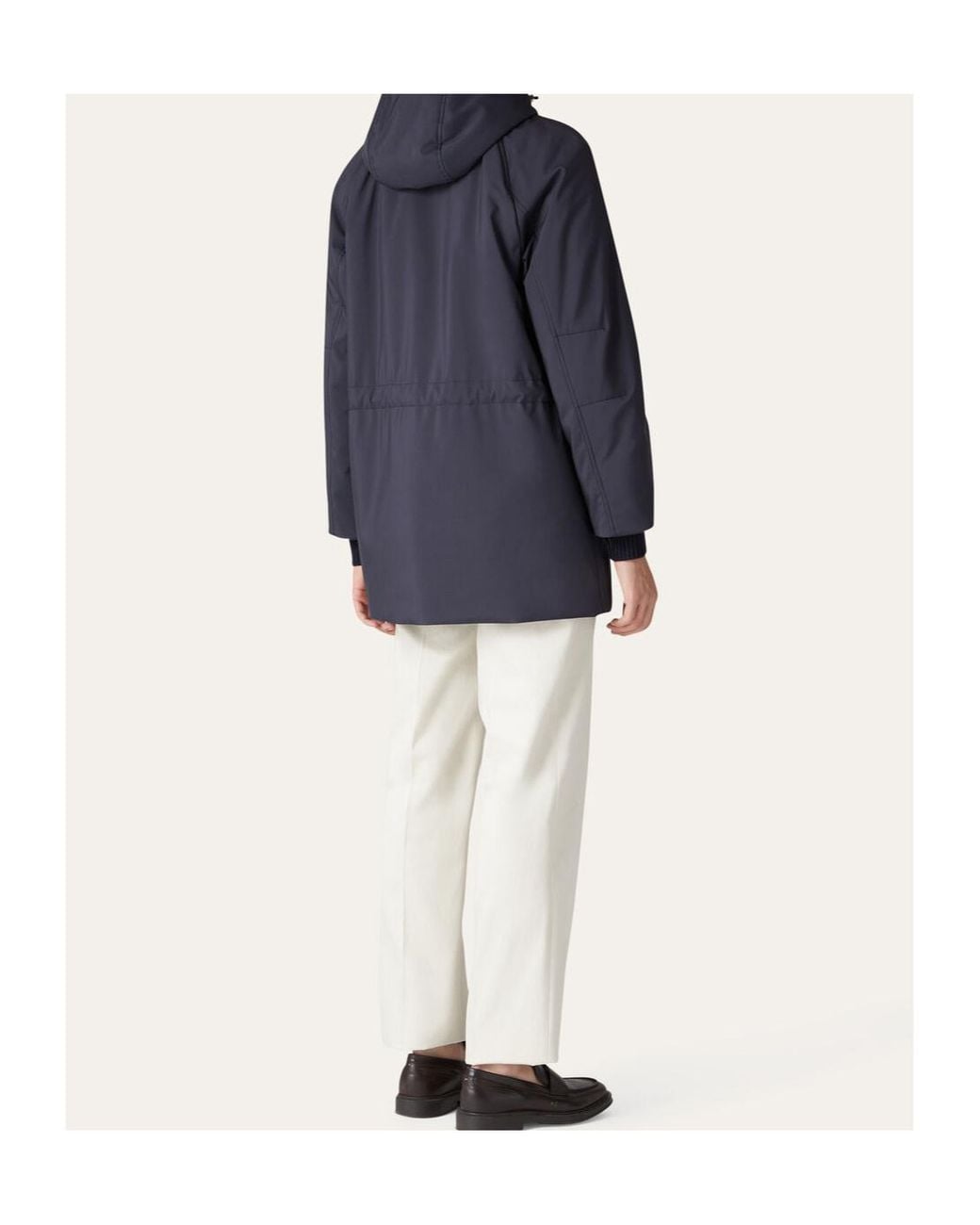 Loro Piana Blue Hooded Casual Jacket for men