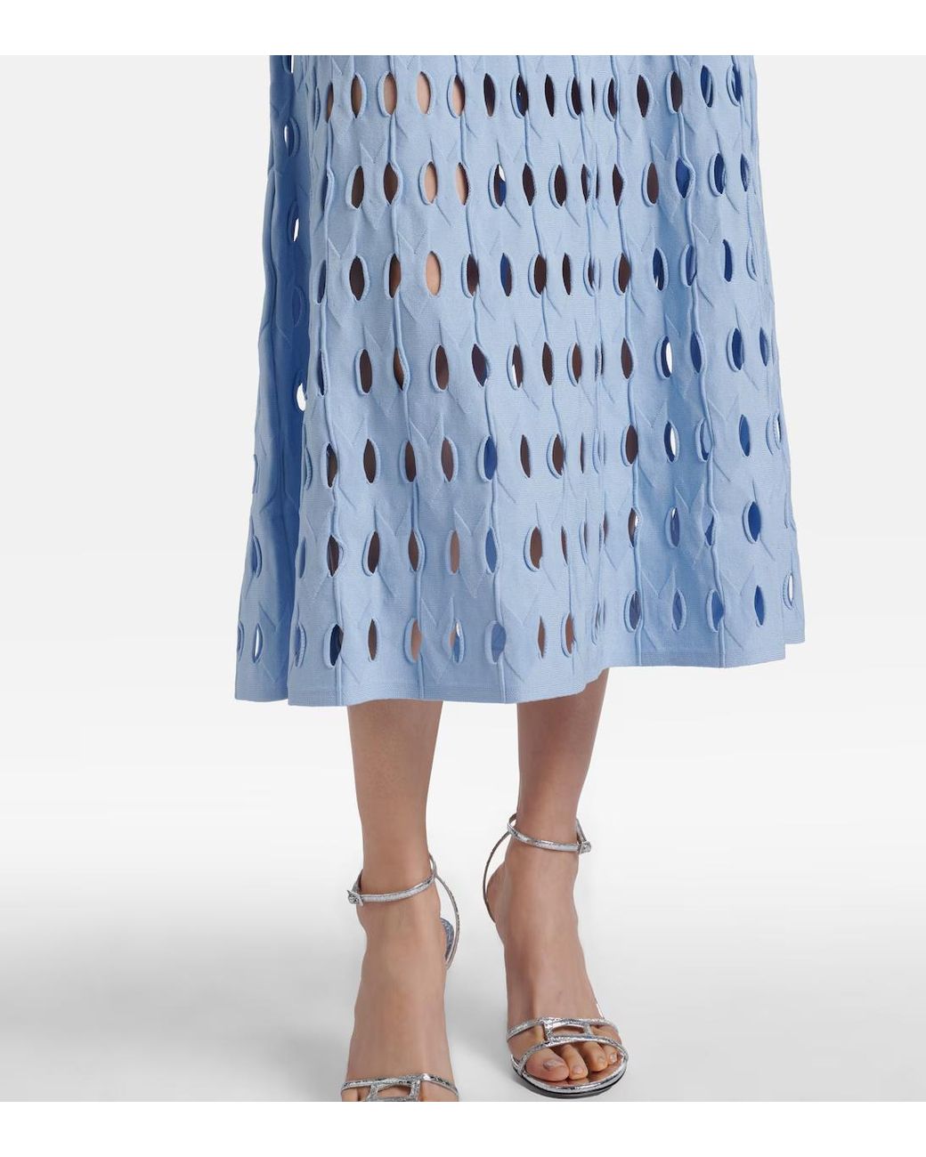 Jonathan Simkhai Blue Sleeveless Knitted Midi Dress