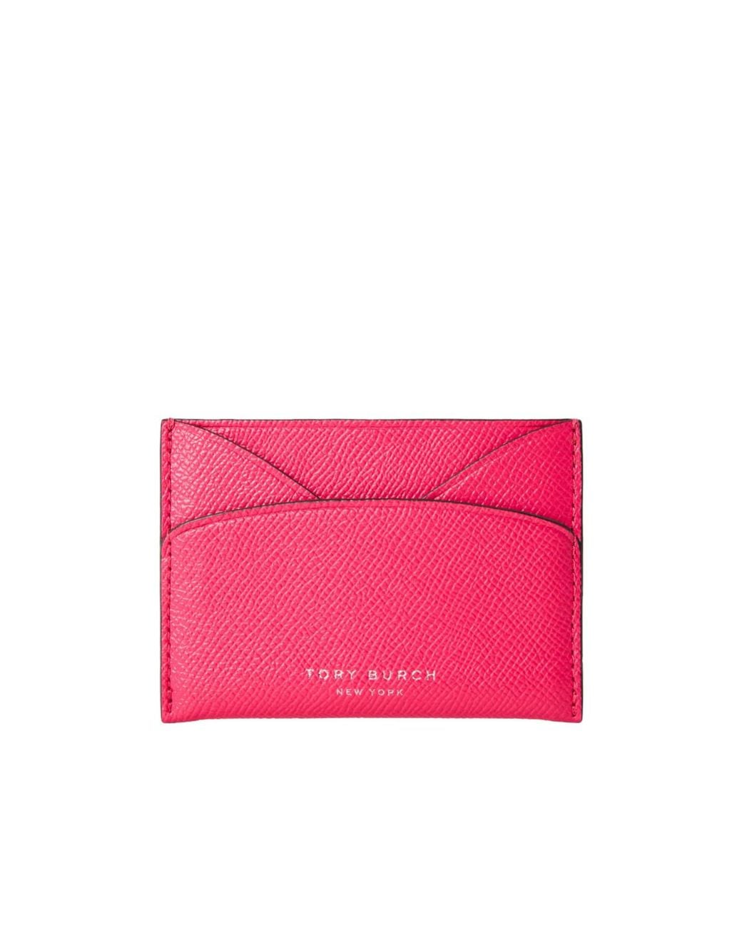 Tory Burch Pink Romy Flat Card Case