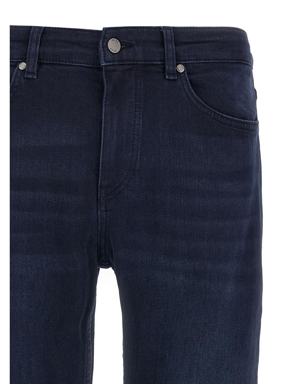 Boss Blue Boss Logo-Patch Delaware Jeans for men