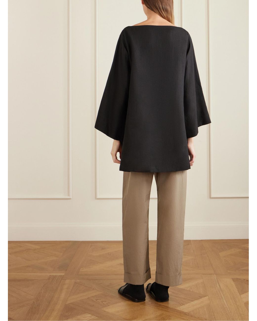 The Row Black Long-Sleeved Pullover