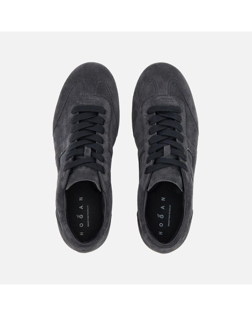Hogan Blue Olympia Crystal-Embellished Suede Sneakers