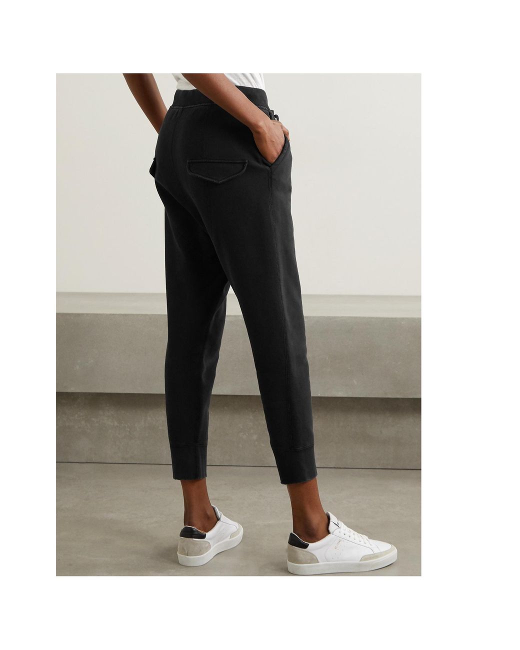 Nili Lotan Black Cropped Casual Pants