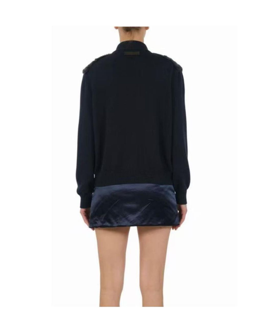 Miu Miu Black Paneled Sweater