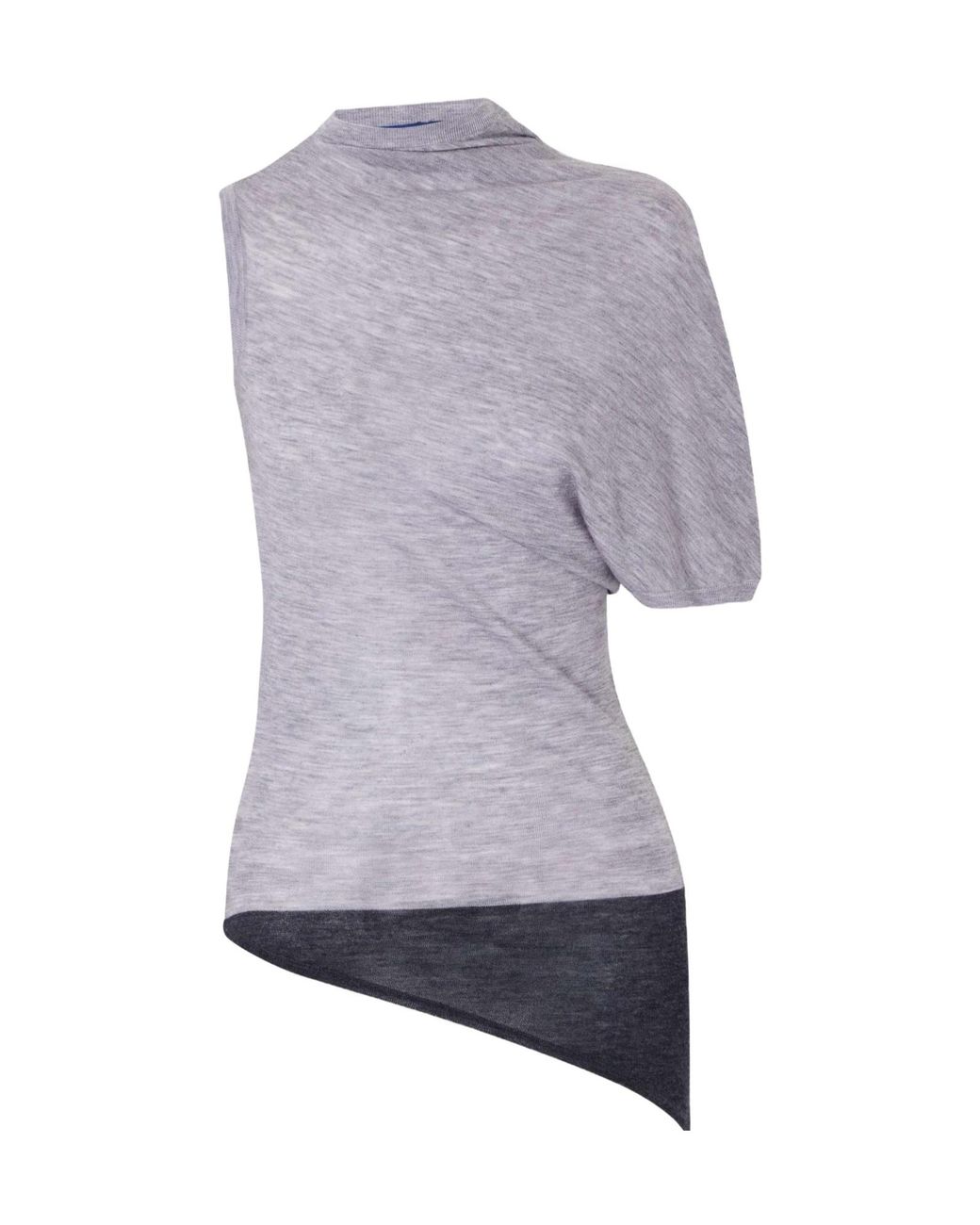 Sharon Wauchob Purple Asymmetric Wool Tank