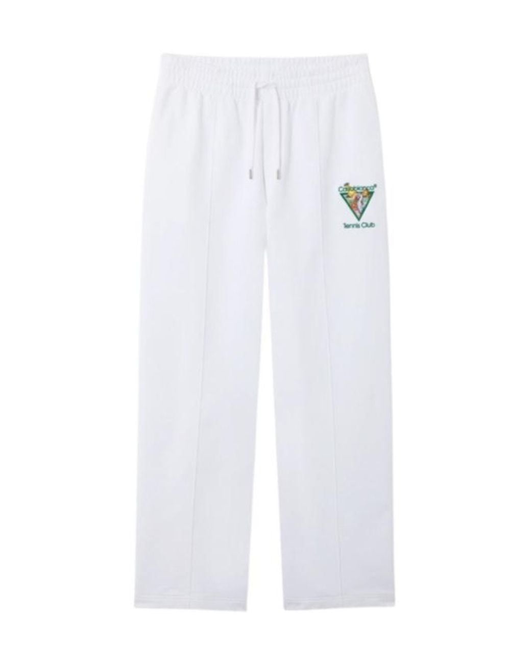 Casablanca White Tennis Club Logo Pants for men
