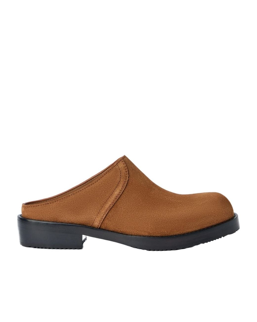 Dries Van Noten Brown Suede Slip-On Mules for men