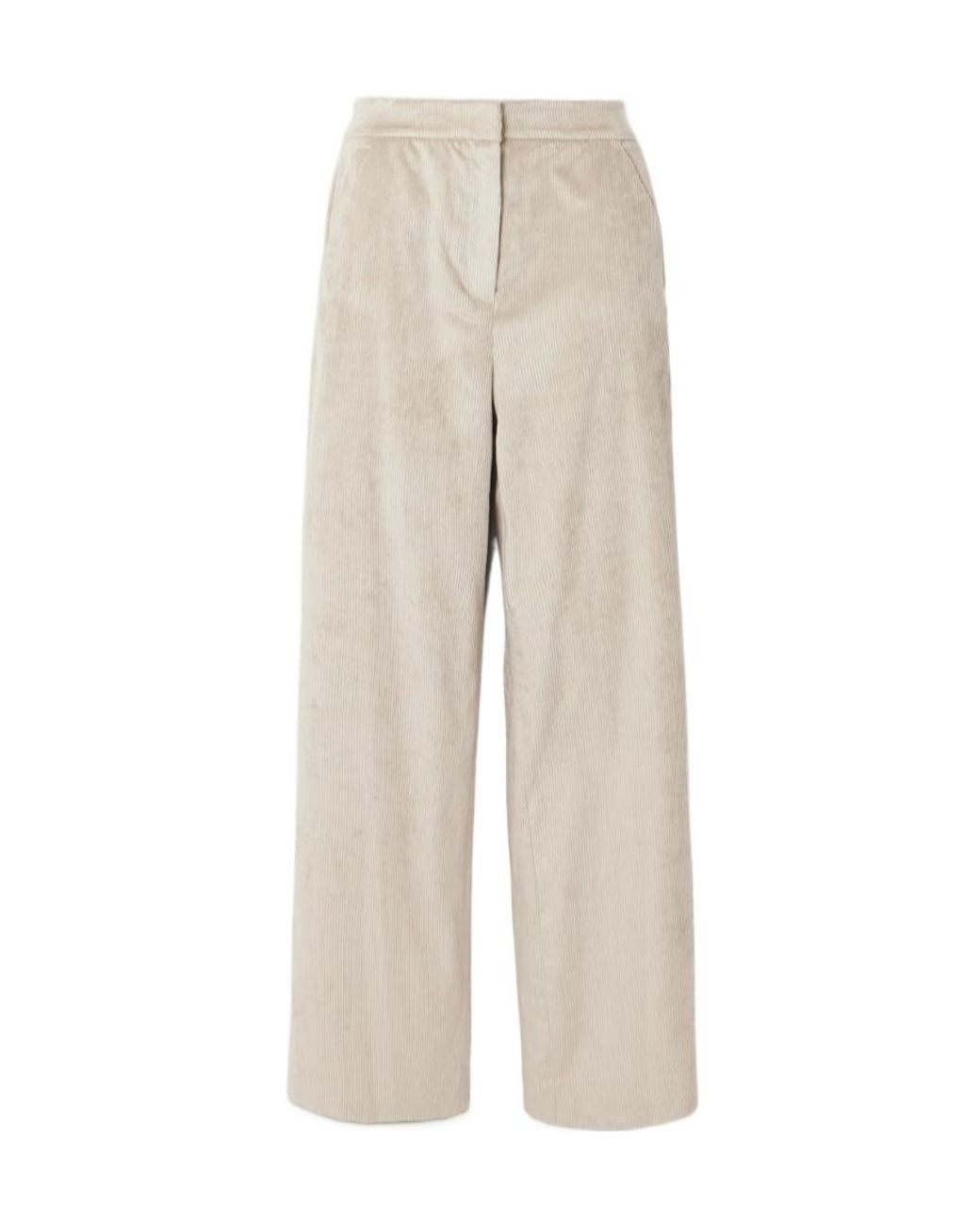 Veronica Beard Natural Wide-Leg Casual Pants