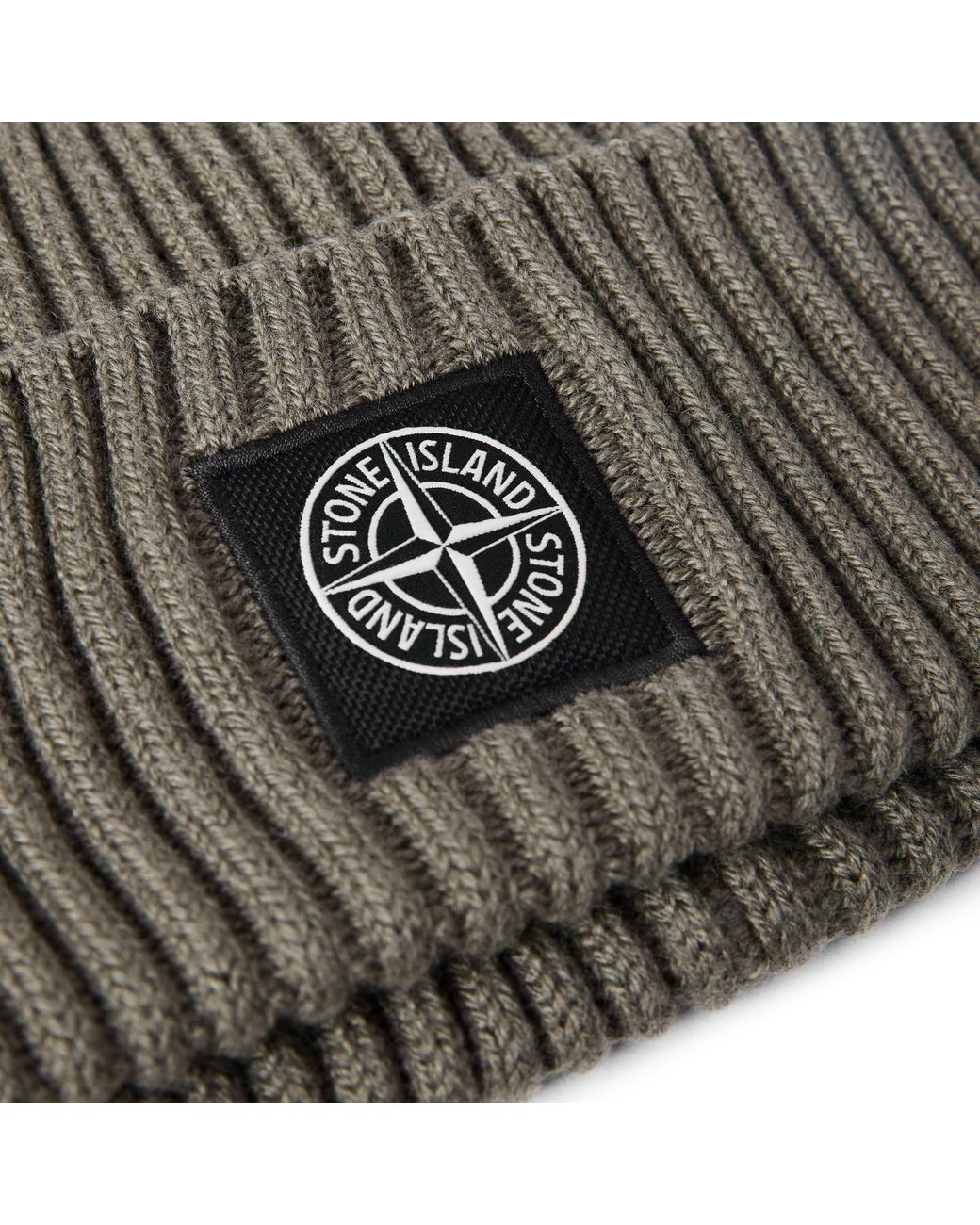 Stone Island Multicolor Stone Patch Beanie Sn64 for men