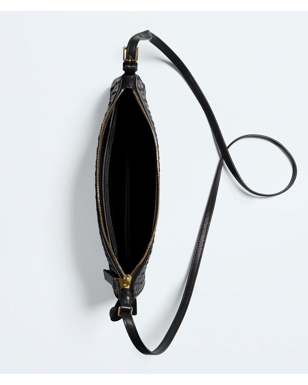 Bottega Veneta Black Leather Gemellini Pouch