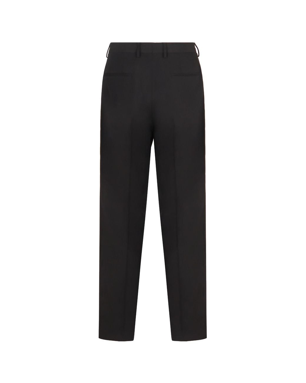 Dries Van Noten Black Straight Leg Tailored Pants for men