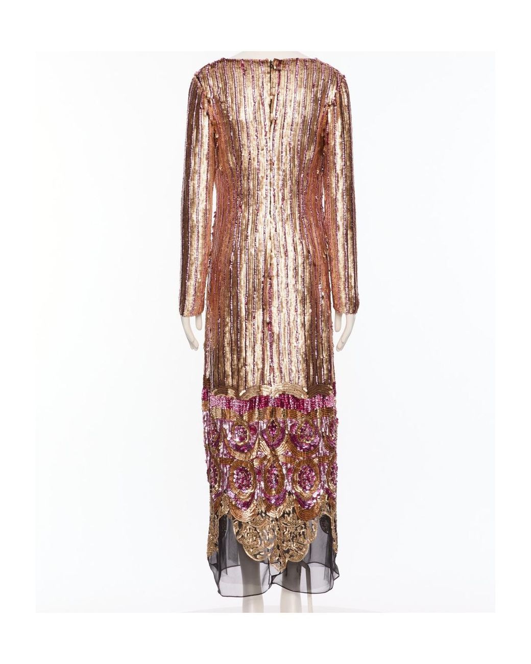 Valentino Multicolor Long-Sleeved Dress