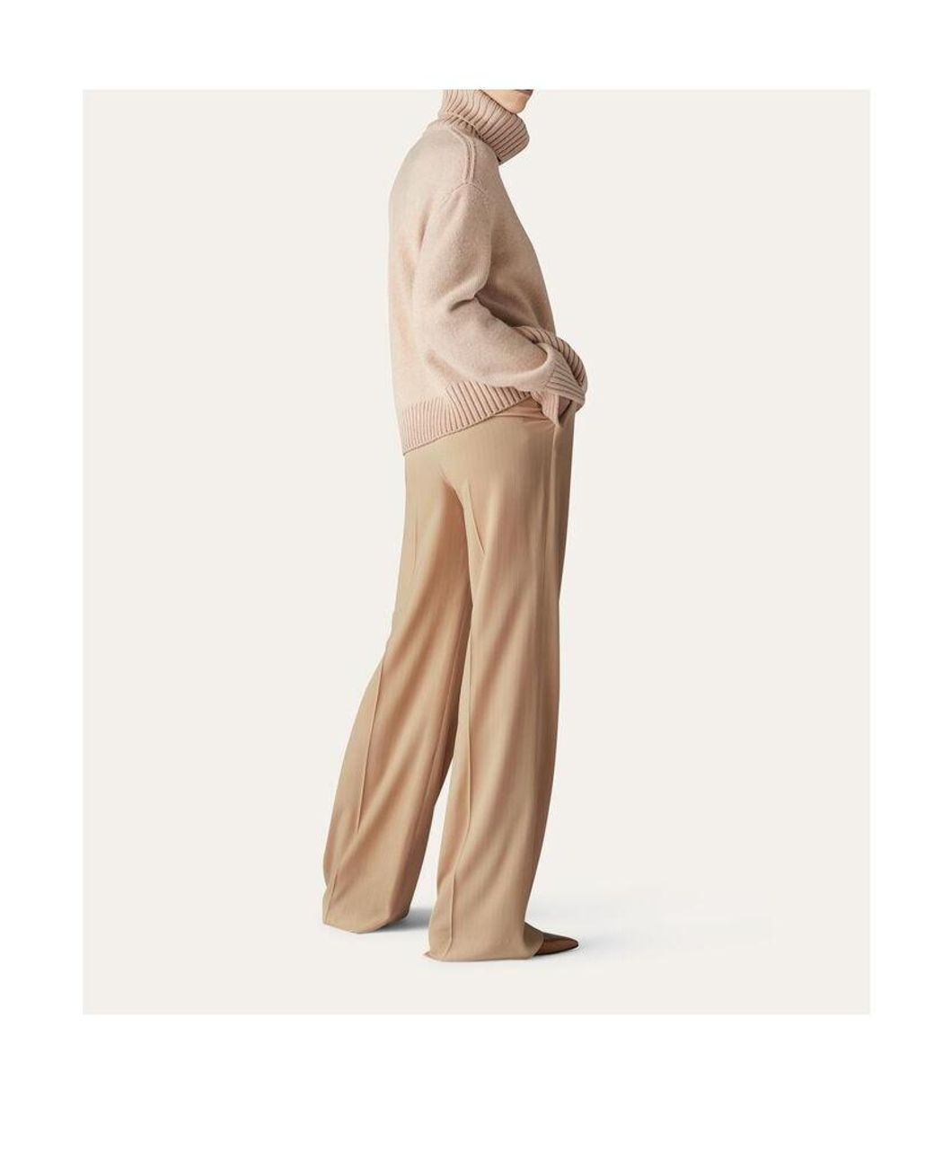 Loro Piana Natural Straight Concealed Trousers