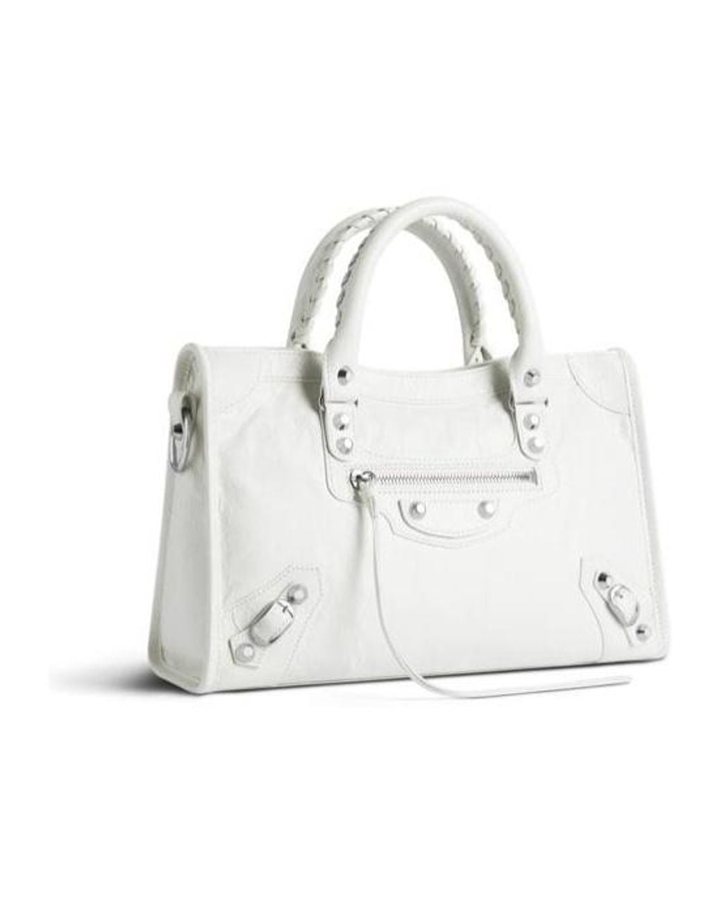 Balenciaga White Le City Small Bag