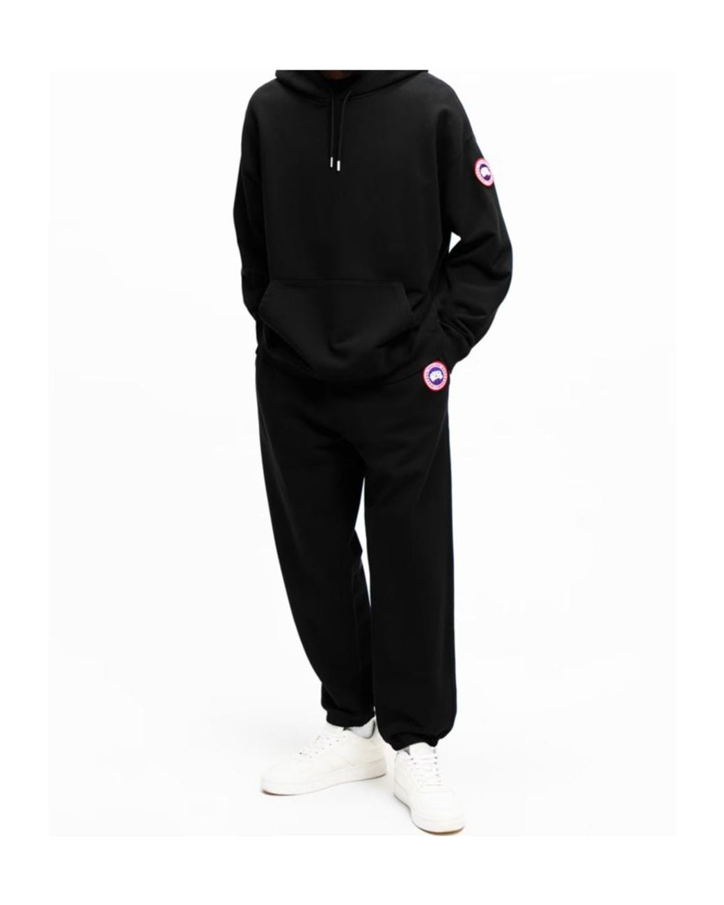 Canada Goose Black Logo Track Pants for men