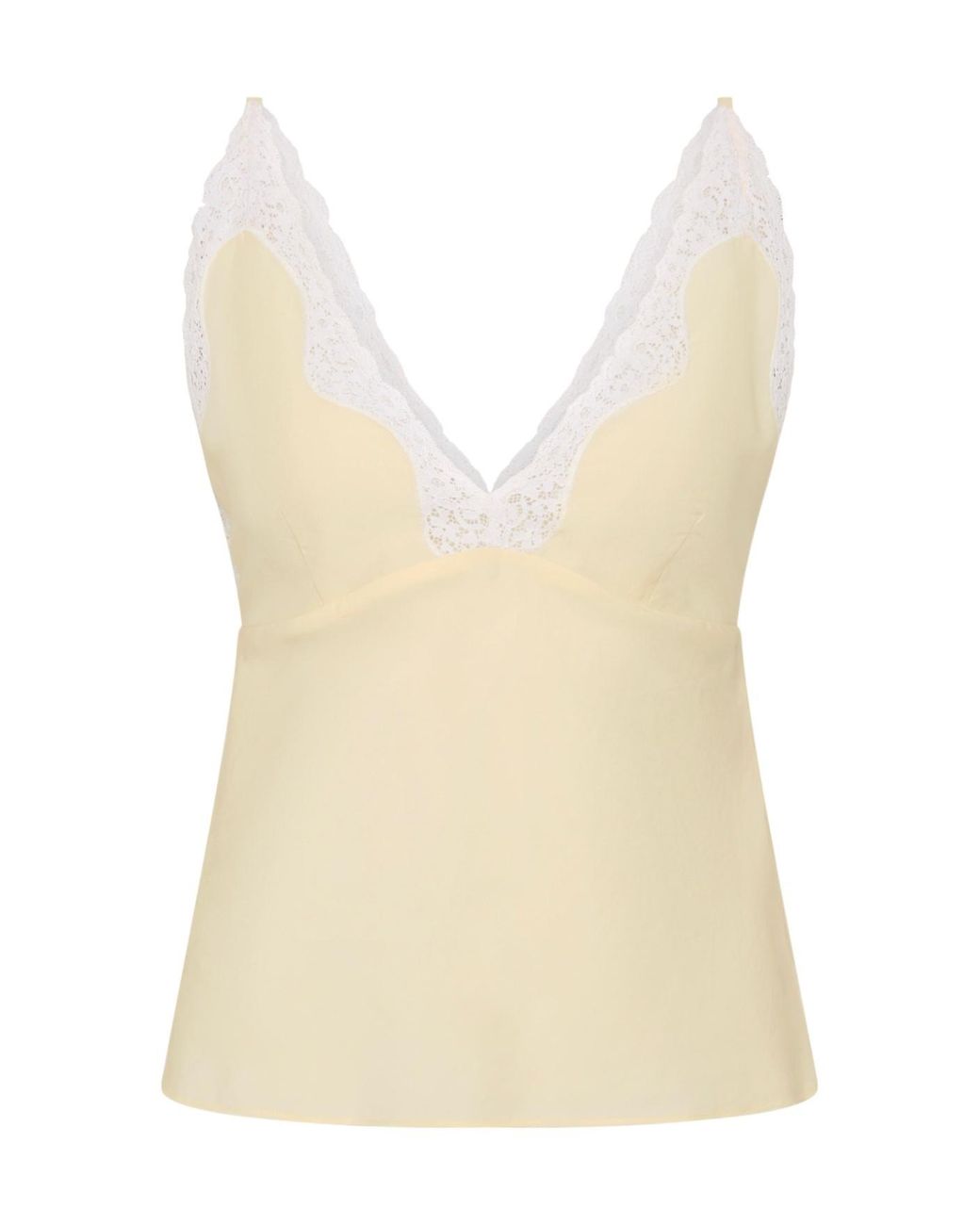 Posse Natural Tabitha Lace Trim Camisole Top