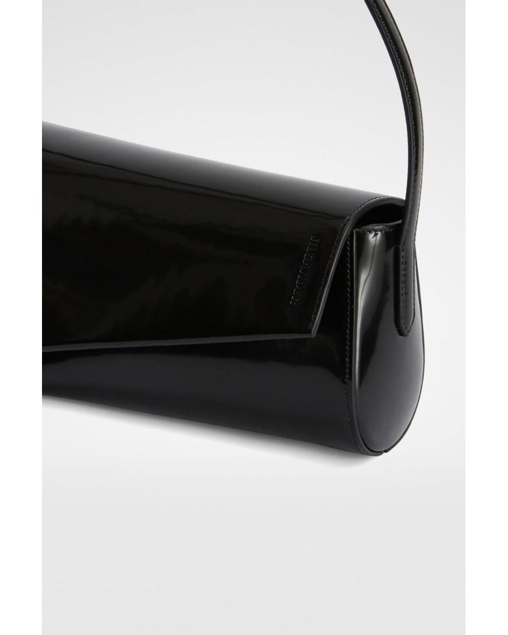 Jil Sander Black Kante Flap Shoulder