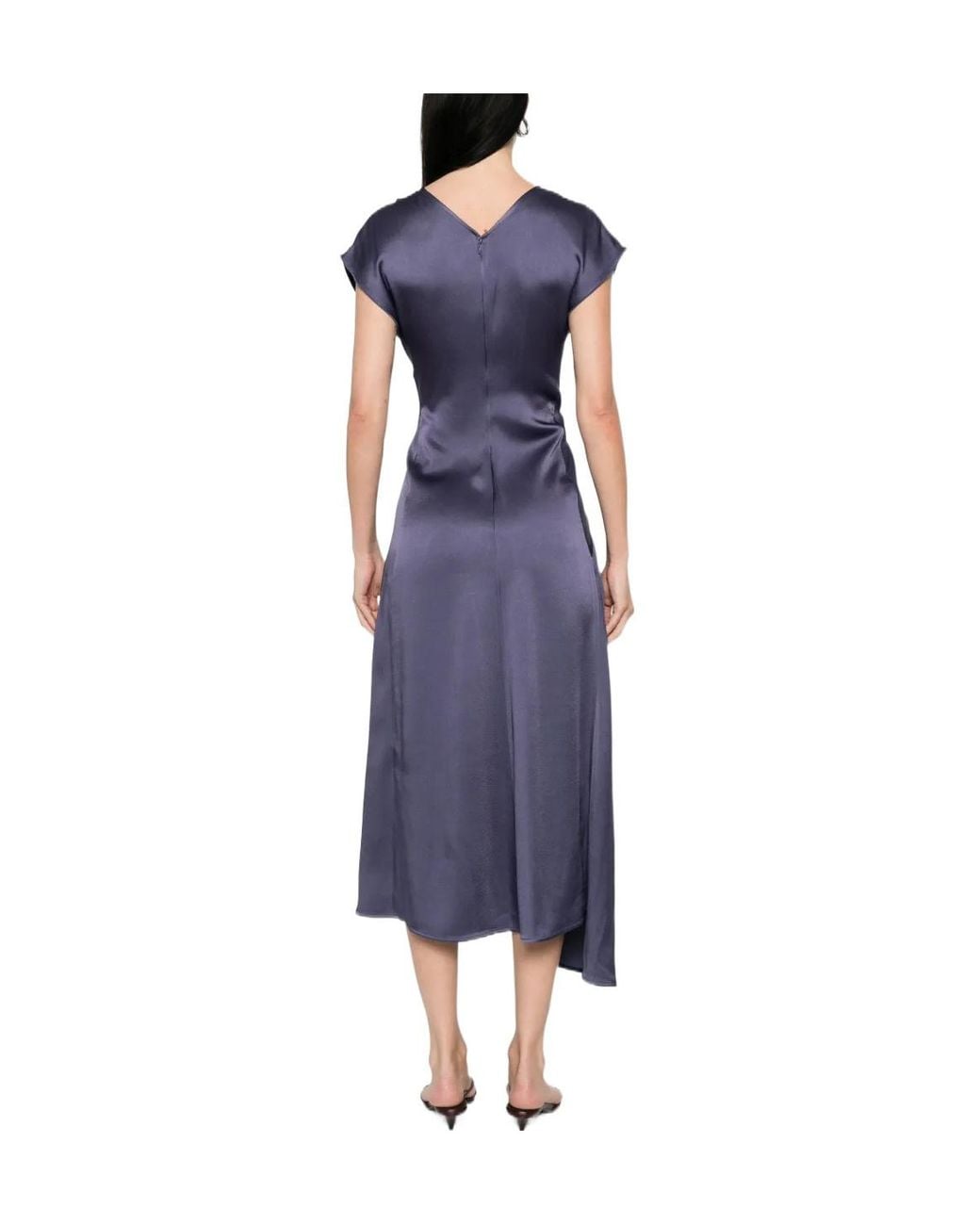 Victoria Beckham Blue Aria Midi Dress