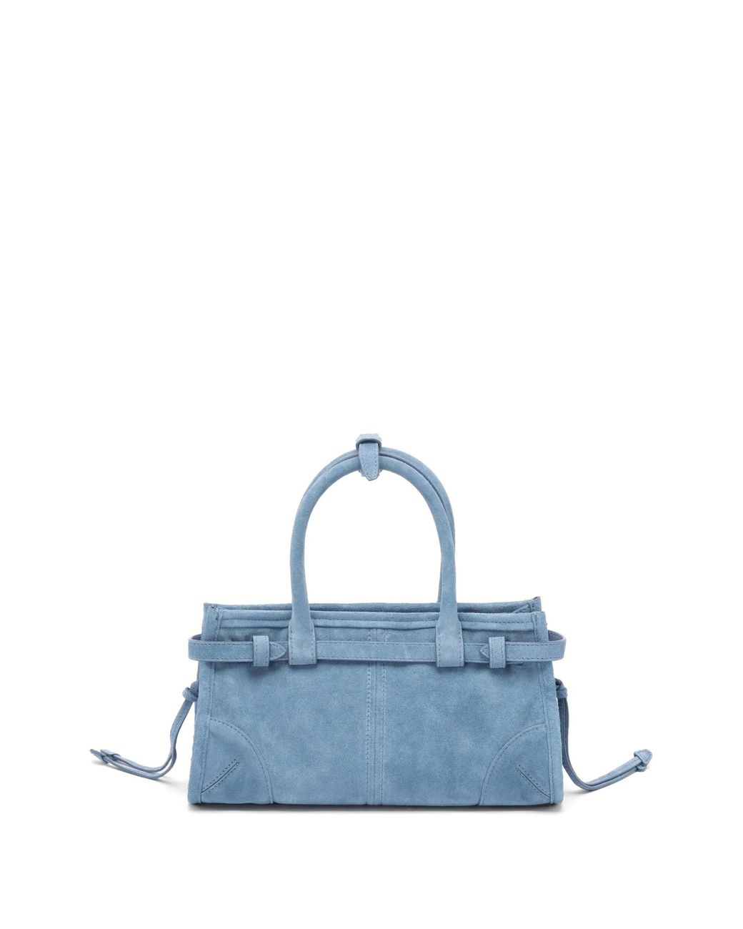 Prada Blue Double-Handle Shoulder Bag