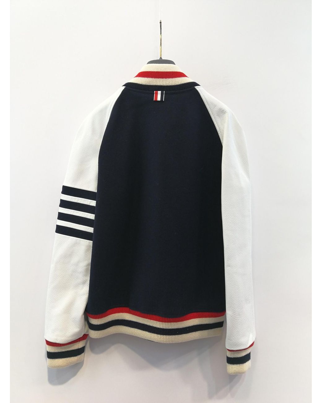 Thom Browne Blue Straight Collar Casual Jacket