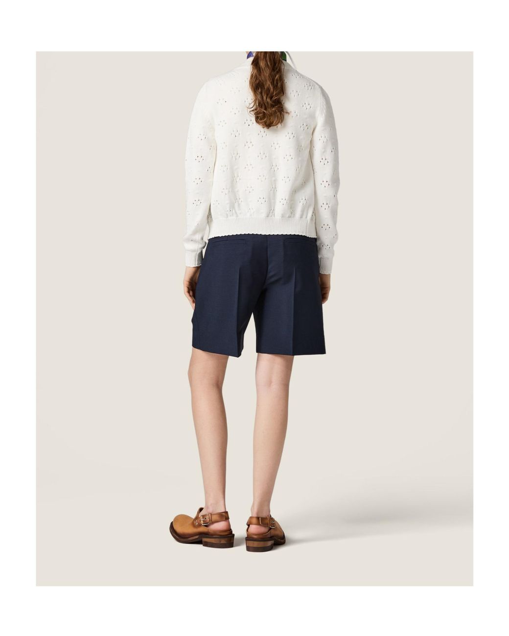 Miu Miu White Cotton Cardigan