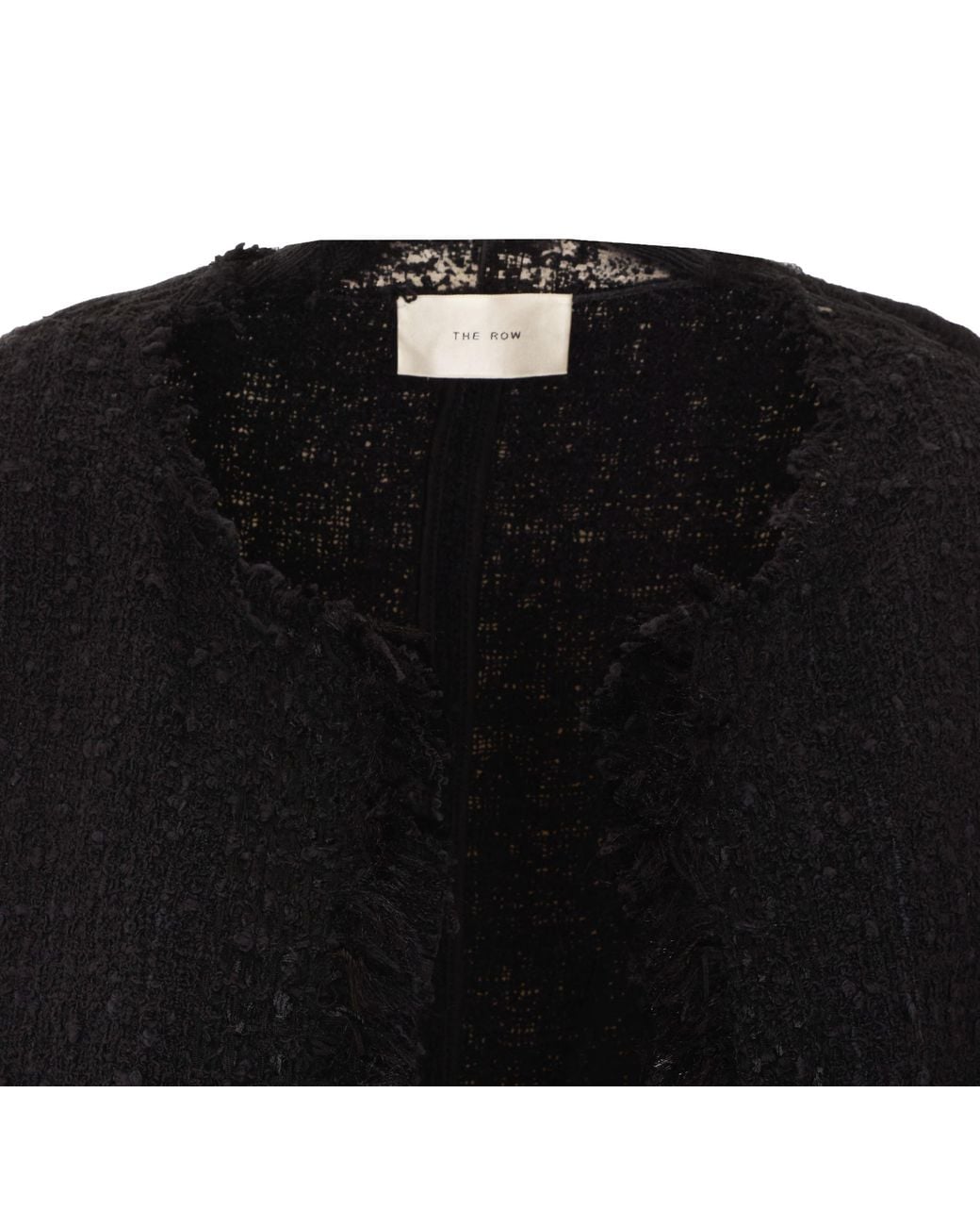 The Row Black Long-Sleeve Casual Jacket