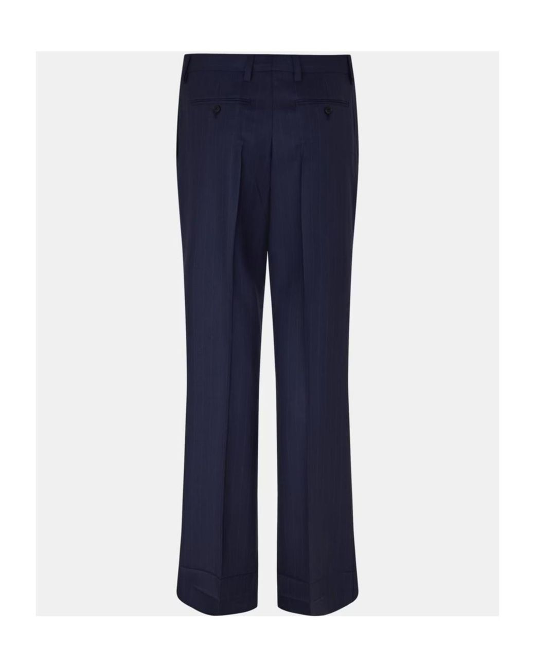 Prada Blue Casual Pants With Belt Loops