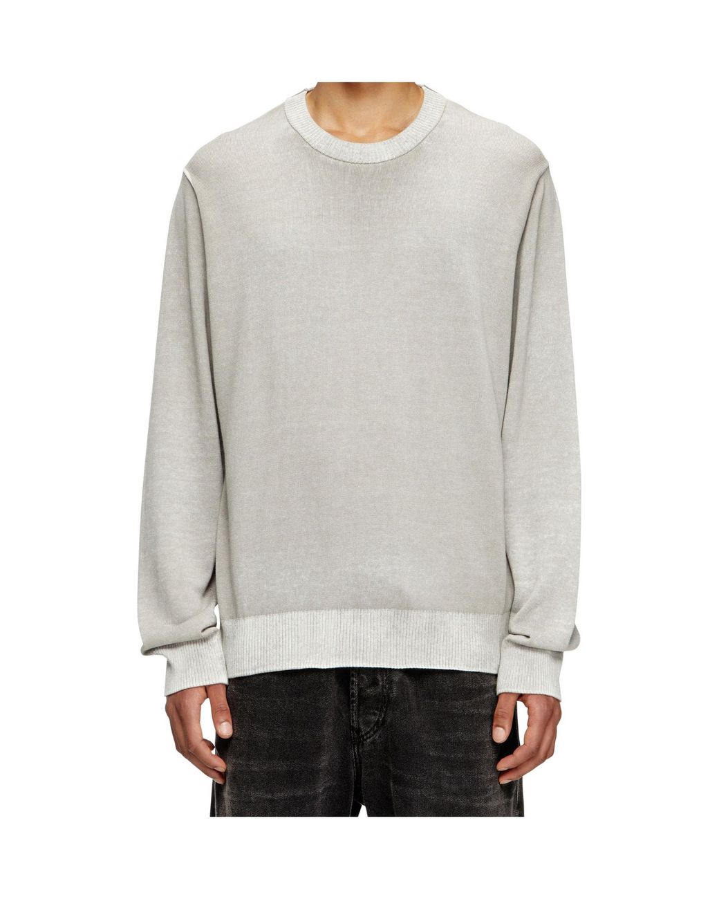 DIESEL White K-Larence-B Reverse-Printed Jumper for men