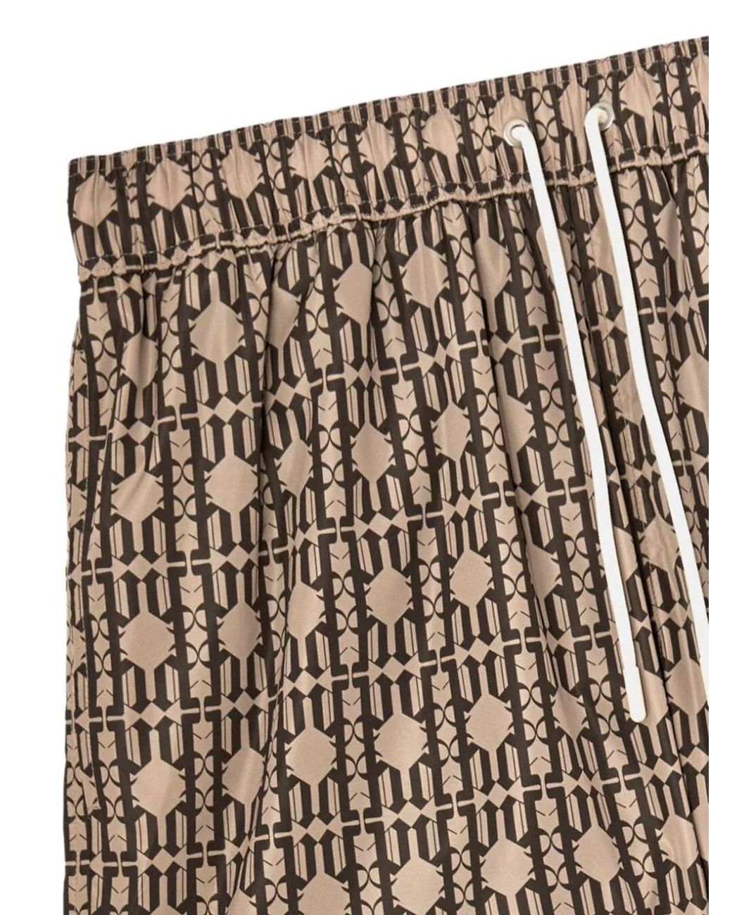 Palm Angels Multicolor Monogram-Print Swim Shorts for men