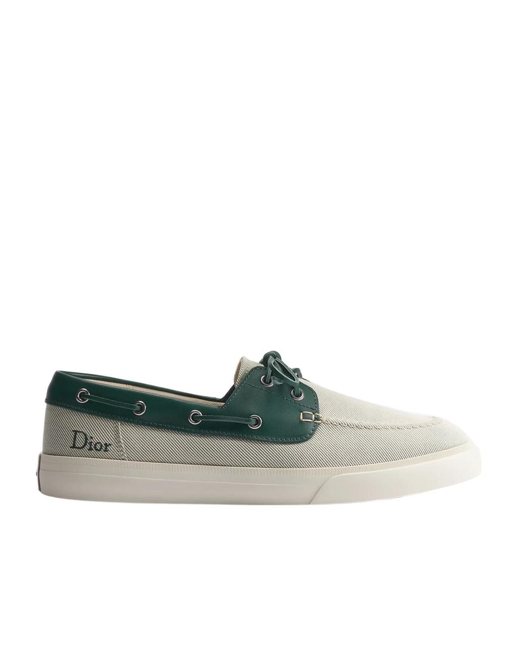 Dior Green Iviera Chester Boat Shoe for men