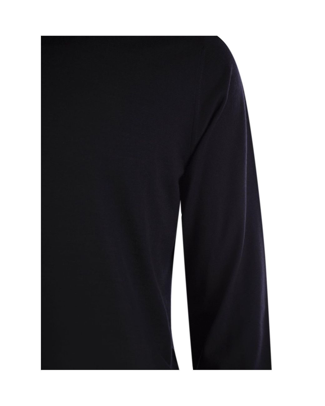 Fedeli Blue Turtleneck Knitted Jumper for men