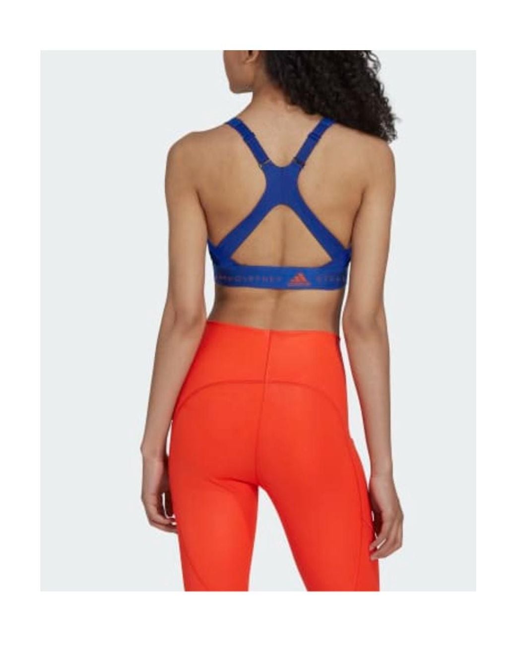 Adidas By Stella McCartney Blue Medium Support Bra