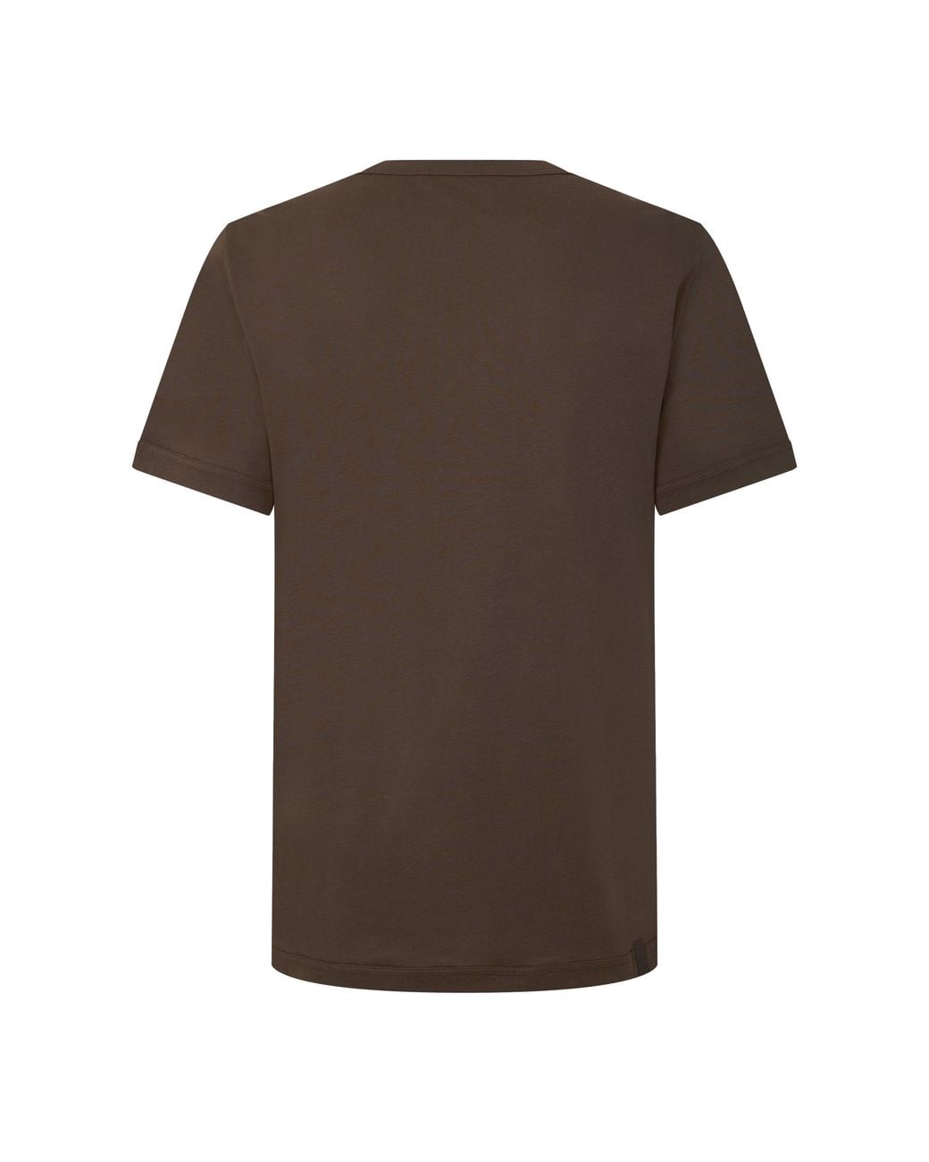 Moncler Brown Crew-Neck Short-Sleeve T-Shirt for men