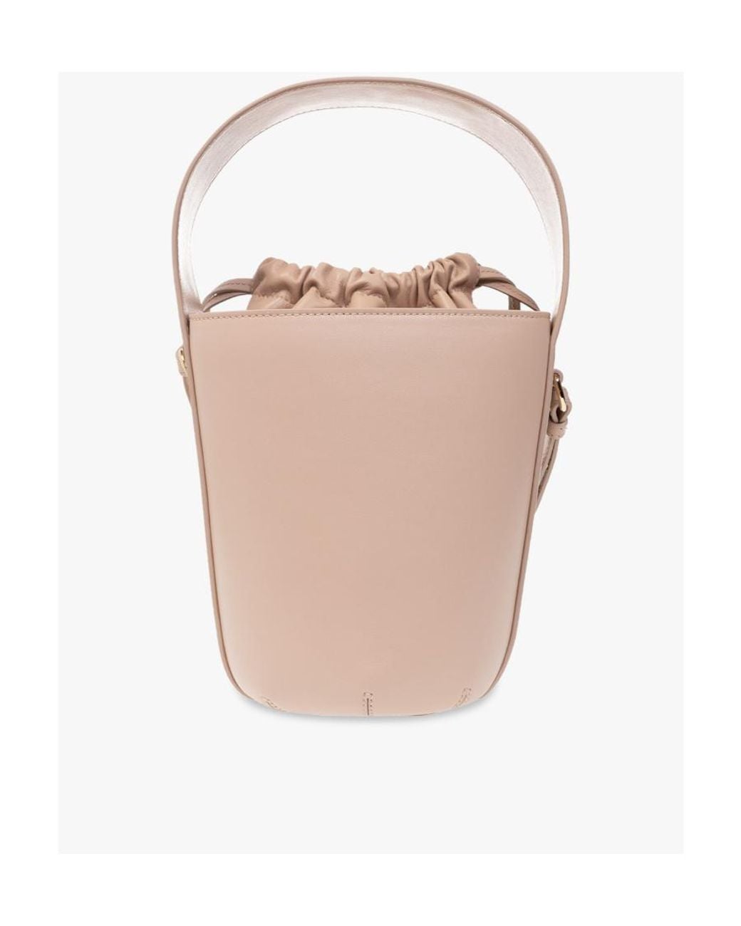 Chloé White Logo Shoulder Bag